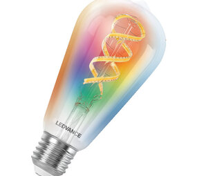 Ledvance Zakelijk: Professionele LED Verlichting & Armaturen Smart+ Mater E27 ST64 4.8W 470lm - 827-865 Afstembaar Wit | RGBW - Dimbaar - Vervangt 40W Ledvance Zakelijk: Professionele LED Verlichting & Armaturen Smart+ Mater E27 ST64 4.8W 470lm - 827-865 Afstembaar Wit | RGBW - Dimbaar - Vervangt 40W