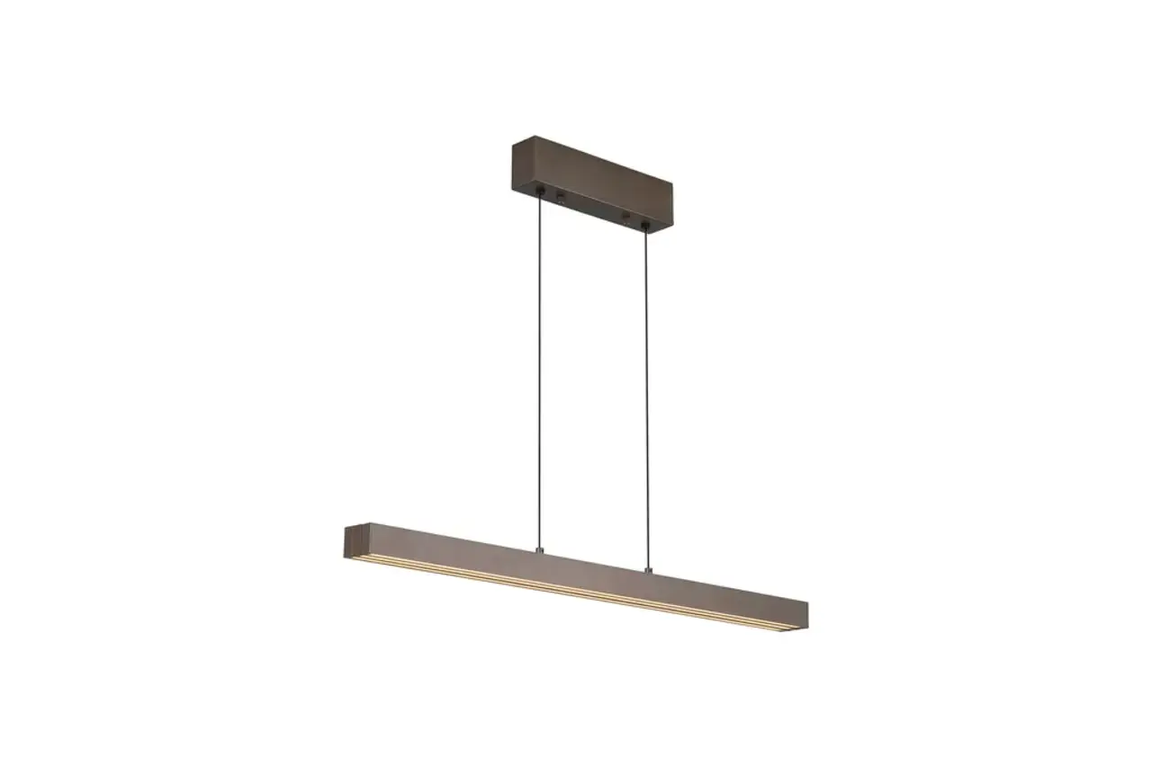 Searchlight LED Hanglamp Brons/Koffie - 39W 4000Lm - 2700K/4000K/6000K CCT - Dimbaar | Verstelbaar 95-150CM Searchlight LED Hanglamp Brons/Koffie - 39W 4000Lm - 2700K/4000K/6000K CCT - Dimbaar | Verstelbaar 95-150CM