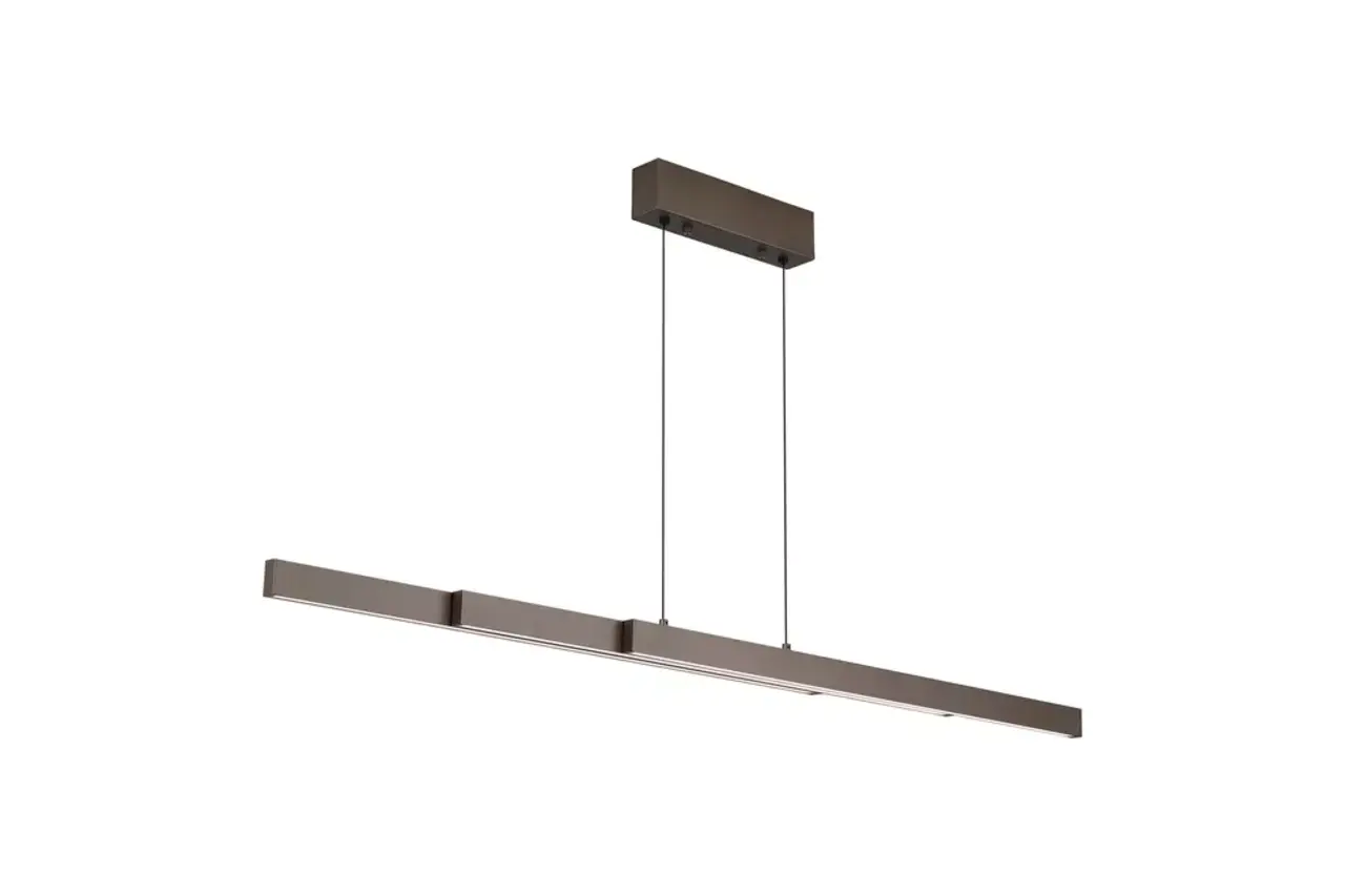 Searchlight LED Hanglamp Brons/Koffie - 39W 4000Lm - 2700K/4000K/6000K CCT - Dimbaar | Verstelbaar 95-150CM Searchlight LED Hanglamp Brons/Koffie - 39W 4000Lm - 2700K/4000K/6000K CCT - Dimbaar | Verstelbaar 95-150CM