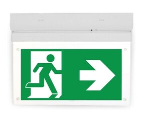 LCB LED Europe LED Noodverlichting - Wit - 2W - Wand/ Plafond montage | Incl. Pictogram - LifePO4 3.2V 1.5Ah accu LCB LED Europe LED Noodverlichting - Wit - 2W - Wand/ Plafond montage | Incl. Pictogram - LifePO4 3.2V 1.5Ah accu