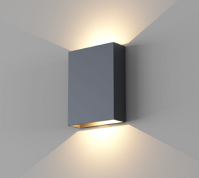 Artdelight Dimbare LED wandlamp IP65 - Up Down light - Memphis Zwart- 2x 6W 615Lm - 2700K 927 Warm Wit | TRIAC DIM - 12 × 4 × 16 cm - 5 jaar garantie Artdelight Dimbare LED wandlamp IP65 - Up Down light - Memphis Zwart- 2x 6W 615Lm - 2700K 927 Warm Wit | TRIAC DIM - 12 × 4 × 16 cm - 5 jaar garantie