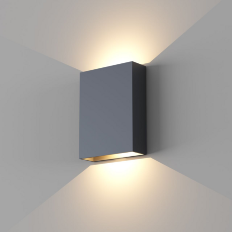 Artdelight Dimbare LED wandlamp IP65 - Up Down light - Memphis Zwart- 2x 6W 615Lm - 2700K 927 Warm Wit | TRIAC DIM - 12 × 4 × 16 cm - 5 jaar garantie Artdelight Dimbare LED wandlamp IP65 - Up Down light - Memphis Zwart- 2x 6W 615Lm - 2700K 927 Warm Wit | TRIAC DIM - 12 × 4 × 16 cm - 5 jaar garantie