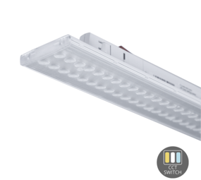 LCB LED Europe 3-FASE Railspot Armatuur - Wit - 150CM - CCT Switch I Dipswitch lichtsterkte instelbaar LCB LED Europe 3-FASE Railspot Armatuur - Wit - 150CM - CCT Switch I Dipswitch lichtsterkte instelbaar