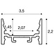 SLV: Innovatieve lichtoplossingen voor de zakelijke klant SLV GRAZIA 20 LED Opbouwprofiel - Zwart - 3 Meter - Aluminium - Plat Glad - IP20 | 35x22mm SLV: Innovatieve lichtoplossingen voor de zakelijke klant SLV GRAZIA 20 LED Opbouwprofiel - Zwart - 3 Meter - Aluminium - Plat Glad - IP20 | 35x22mm