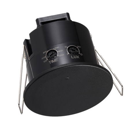 LCB LED Europe Inbouw Aanwezigheidsssensor IP54 - Zwart - 85MM | microwave-sensor - Zaagmaat 76MM - max. 1200W - 230V LCB LED Europe Inbouw Aanwezigheidsssensor IP54 - Zwart - 85MM | microwave-sensor - Zaagmaat 76MM - max. 1200W - 230V