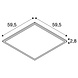 SLV: Innovatieve lichtoplossingen voor de zakelijke klant SLV PANEL V 600 LED Paneel - Wit - 34W 4000/4200Lm - 3000K/4000K CCT - UGR19 - CRI80 - IP40/IP54 | 59.5x59.5cm SLV: Innovatieve lichtoplossingen voor de zakelijke klant SLV PANEL V 600 LED Paneel - Wit - 34W 4000/4200Lm - 3000K/4000K CCT - UGR19 - CRI80 - IP40/IP54 | 59.5x59.5cm