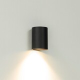 Artdelight LED Wandlamp Rond IP20 - Zwart Roulo 64MM - Down - 1-Lichts | 90MM Hoog - GU10 fitting - 230v Artdelight LED Wandlamp Rond IP20 - Zwart Roulo 64MM - Down - 1-Lichts | 90MM Hoog - GU10 fitting - 230v