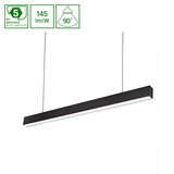 Spectrum voor de installateur LED Pendelarmatuur 168CM - Zwart Allday - 55W 6875Lm - 3000K 930 Warm Wit | UGR22 Opaal - 1680x74x44MM Spectrum voor de installateur LED Pendelarmatuur 168CM - Zwart Allday - 55W 6875Lm - 3000K 930 Warm Wit | UGR22 Opaal - 1680x74x44MM