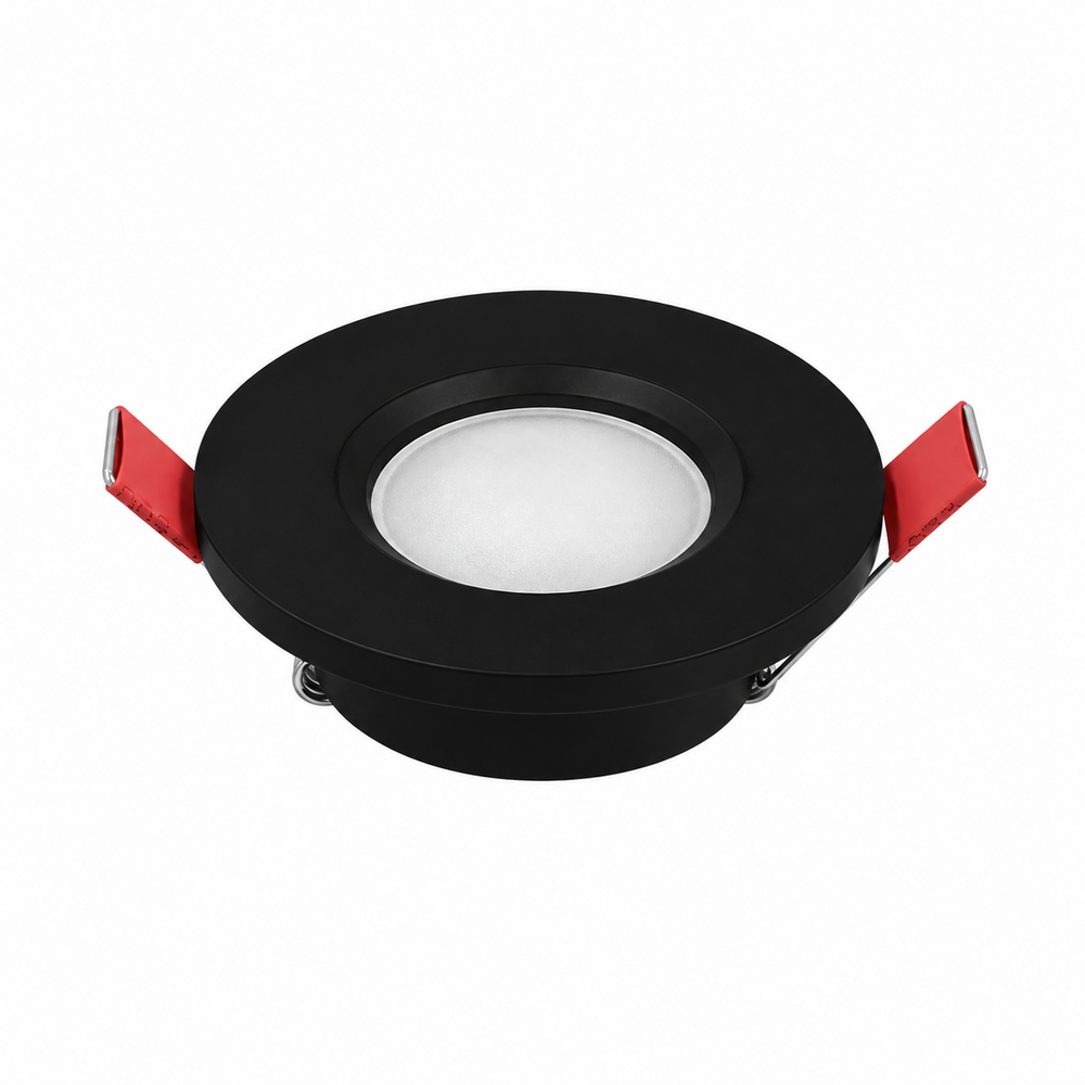 LCB Inbouwarmatuur Rond Zwart | Buitenmaat Ø84mm | Zaagmaat 60mm | IP65 LCB Inbouwarmatuur Rond Zwart | Buitenmaat Ø84mm | Zaagmaat 60mm | IP65