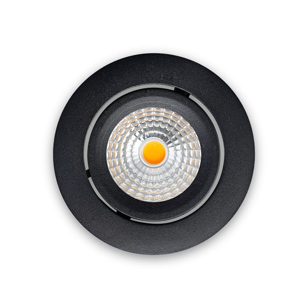 LCB LED Inbouwspot Dimbaar Zwart | 5W 630lm | 2700K 827 Warm Wit | IP65 | Zaagmaat 68-74mm LCB LED Inbouwspot Dimbaar Zwart | 5W 630lm | 2700K 827 Warm Wit | IP65 | Zaagmaat 68-74mm
