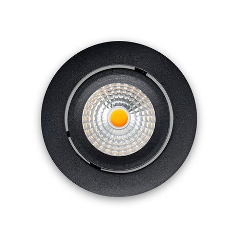 LCB LED Inbouwspot Dimbaar Zwart | 5W 630lm | 2700K 827 Warm Wit | IP65 | Zaagmaat 68-74mm LCB LED Inbouwspot Dimbaar Zwart | 5W 630lm | 2700K 827 Warm Wit | IP65 | Zaagmaat 68-74mm