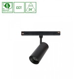 Spectrum voor de installateur LED Railspot SYSTEM SHIFT Spot S - 6W 370Lm - CCT 2700K/3300K/4000K - 24° - Zwart - 48V