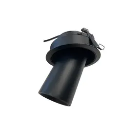 LED Richtspot 10W | 2700K | Zwart | 900Lm | 36° | UGR<19 | Dimbaar | Zaagmaat Ø82mm