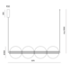 Aromas LED Hanglamp Ludo - 30W 1520Lm - 2700K Warm Wit - TRIAC Dimbaar - Transparant Glas - Mat Zwart Aromas LED Hanglamp Ludo - 30W 1520Lm - 2700K Warm Wit - TRIAC Dimbaar - Transparant Glas - Mat Zwart