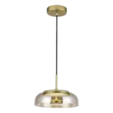 LCB LED Europe LED Hanglamp Amber - 6W 480Lm - 3000K Warm Wit - Amber Glas - Goud - Ø230MM LCB LED Europe LED Hanglamp Amber - 6W 480Lm - 3000K Warm Wit - Amber Glas - Goud - Ø230MM