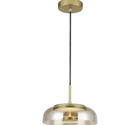 LCB LED Europe LED Hanglamp Amber - 6W 480Lm - 3000K Warm Wit - Amber Glas - Goud - Ø230MM LCB LED Europe LED Hanglamp Amber - 6W 480Lm - 3000K Warm Wit - Amber Glas - Goud - Ø230MM