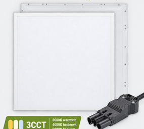 Macbright Dimbaar LED Paneel 60x60cm IP54 - 24W 3400Lm - 3CCT 3000-5000K | Casambi Dimbaar - UGR19 Prisma - GST18i3 Wieland - BL912 Macbright Dimbaar LED Paneel 60x60cm IP54 - 24W 3400Lm - 3CCT 3000-5000K | Casambi Dimbaar - UGR19 Prisma - GST18i3 Wieland - BL912