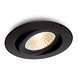 LCB LED Europe  LED Inbouwspot Zwart 5W Dimbaar IP54 – 2700K 630lm Zaagmaat 68mm