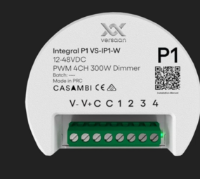 Casambi Versaan Casambi 12-24-48V Module - Integral P1 PWM4 - Slimme dim module | Single color, TW Dual white, RGB & RGBW Casambi Versaan Casambi 12-24-48V Module - Integral P1 PWM4 - Slimme dim module | Single color, TW Dual white, RGB & RGBW