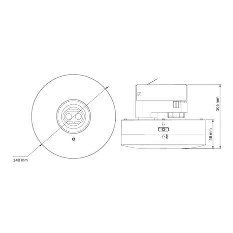 Tronix LED Spanningsrail 3F Noodarmatuur Zwart - 6W 450Lm | 3H - Anti-Paniekverlichting - Autotest Tronix LED Spanningsrail 3F Noodarmatuur Zwart - 6W 450Lm | 3H - Anti-Paniekverlichting - Autotest