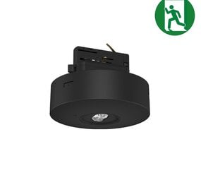 Tronix LED Spanningsrail 3F Noodarmatuur Zwart - 6W 450Lm | 3H - Anti-Paniekverlichting - Autotest Tronix LED Spanningsrail 3F Noodarmatuur Zwart - 6W 450Lm | 3H - Anti-Paniekverlichting - Autotest