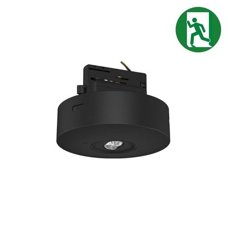 Tronix LED Spanningsrail 3F Noodarmatuur Zwart - 6W 450Lm | 3H - Anti-Paniekverlichting - Autotest Tronix LED Spanningsrail 3F Noodarmatuur Zwart - 6W 450Lm | 3H - Anti-Paniekverlichting - Autotest