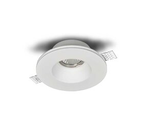 Artdelight LED Inbouwspot VIEIRA – Wit Gips – GU10 – Instucbaar & Overschilderbaar – Ø133mm