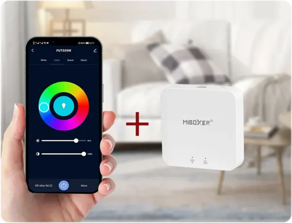 Mi-Light MiBoxer LED Schijnwerper FUTT07ZR - 100W 10000Lm - RGB+CCT 2700K-6500K - Zigbee 3.0 + 2.4G - IP65 Mi-Light MiBoxer LED Schijnwerper FUTT07ZR - 100W 10000Lm - RGB+CCT 2700K-6500K - Zigbee 3.0 + 2.4G - IP65