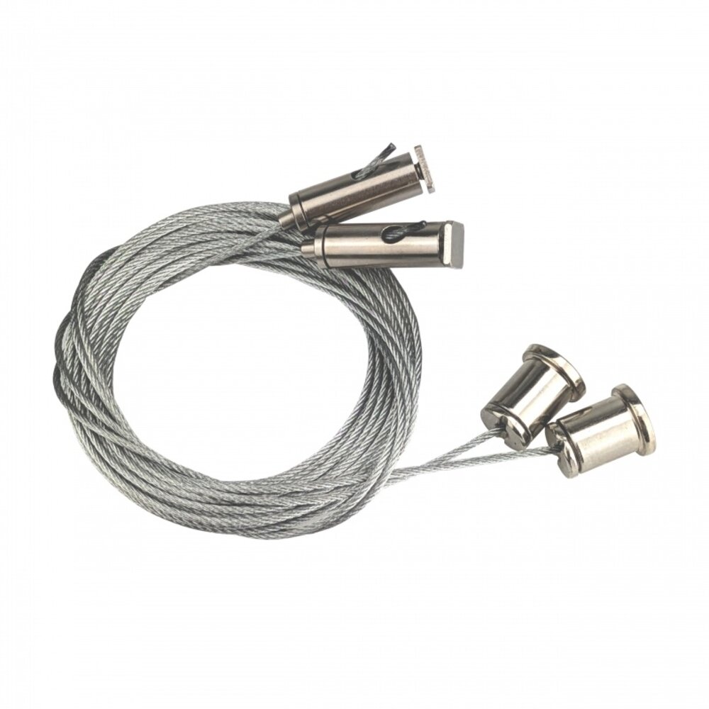Spectrum voor de installateur Universele Pendelset met Staaldraad 1,5 meter – 2 stuks – Zilver Spectrum voor de installateur Universele Pendelset met Staaldraad 1,5 meter – 2 stuks – Zilver