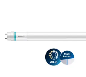 Philips LED Verlichting | Officieel distributeur LED Buis 120CM - T8 MASTER Value - High Output - 13,1-15,5W 2300Lm - 3000K 830 Warm Wit | Multi Lumen - Vervangt 36W Philips LED Verlichting | Officieel distributeur LED Buis 120CM - T8 MASTER Value - High Output - 13,1-15,5W 2300Lm - 3000K 830 Warm Wit | Multi Lumen - Vervangt 36W
