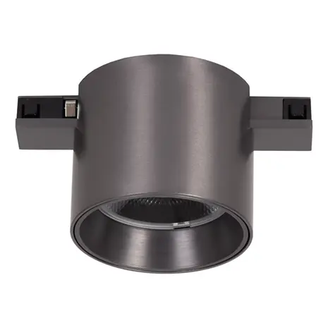 Lucide LED 48V LINIAL Lux Railspot Downlight 70MM - Geborsteld Gun Metal - 8W 700Lm | 60MM Hoog - 2700-4000K TW - Magnetisch Lucide LED 48V LINIAL Lux Railspot Downlight 70MM - Geborsteld Gun Metal - 8W 700Lm | 60MM Hoog - 2700-4000K TW - Magnetisch