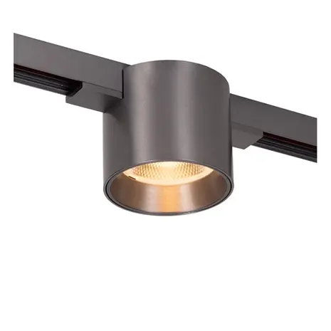 Lucide LED 48V LINIAL Lux Railspot Downlight 70MM - Geborsteld Gun Metal - 8W 700Lm | 60MM Hoog - 2700-4000K TW - Magnetisch Lucide LED 48V LINIAL Lux Railspot Downlight 70MM - Geborsteld Gun Metal - 8W 700Lm | 60MM Hoog - 2700-4000K TW - Magnetisch