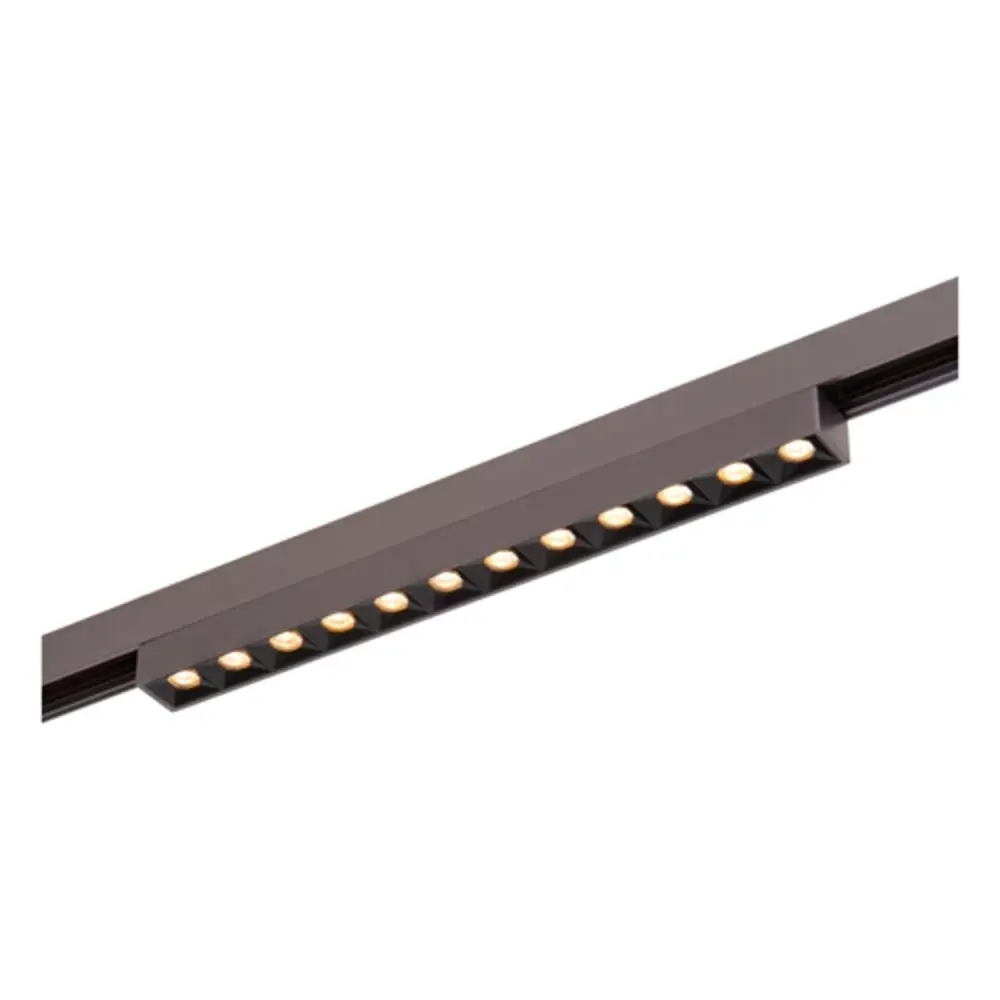 Lucide LED 48V LINIAL XENIA Dott Railarmatuur 23CM - Geborsteld Gun Metal - 10W 1000Lm | 2700-4000K TW - Magnetisch Lucide LED 48V LINIAL XENIA Dott Railarmatuur 23CM - Geborsteld Gun Metal - 10W 1000Lm | 2700-4000K TW - Magnetisch