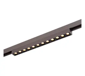 Lucide LED 48V LINIAL XENIA Dott Railarmatuur 23CM - Geborsteld Gun Metal - 10W 1000Lm | 2700-4000K TW - Magnetisch Lucide LED 48V LINIAL XENIA Dott Railarmatuur 23CM - Geborsteld Gun Metal - 10W 1000Lm | 2700-4000K TW - Magnetisch