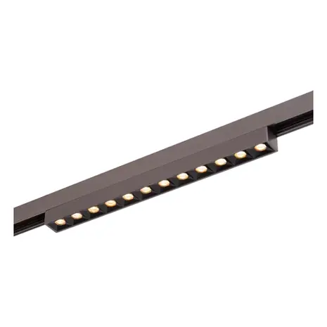 Lucide LED 48V LINIAL XENIA Dott Railarmatuur 23CM - Geborsteld Gun Metal - 10W 1000Lm | 2700-4000K TW - Magnetisch Lucide LED 48V LINIAL XENIA Dott Railarmatuur 23CM - Geborsteld Gun Metal - 10W 1000Lm | 2700-4000K TW - Magnetisch