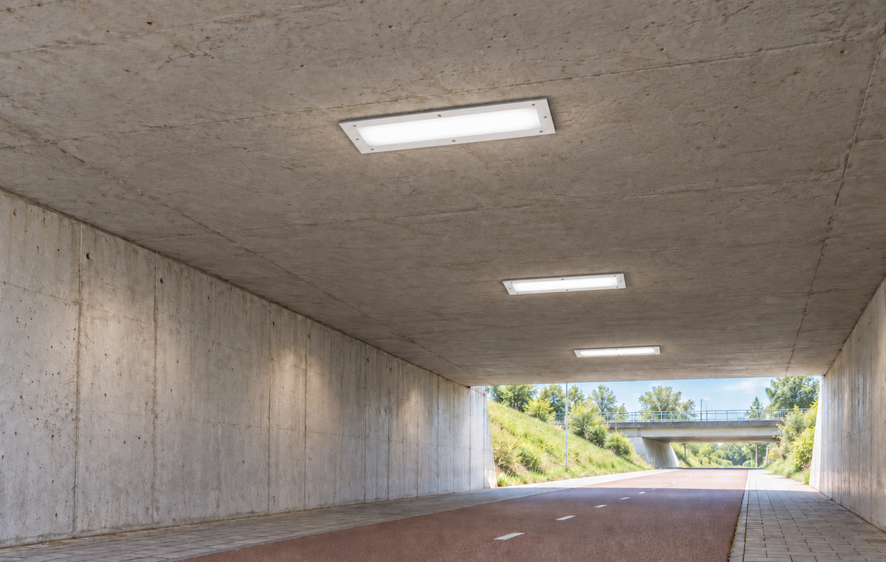 Macbright LED Gallerijverlichting Wit IP65 - 133x20CM - 41W 5000Lm - 4000K 840 Koel wit - UGR22 Opaal | Vandalismebestendig IK10 - GST18i3 Macbright LED Gallerijverlichting Wit IP65 - 133x20CM - 41W 5000Lm - 4000K 840 Koel wit - UGR22 Opaal | Vandalismebestendig IK10 - GST18i3