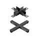 Lucide LED 48V LINIAL Spanningsrail toebehoren - Koppelstuk X Kruisverbinding | Geborsteld Gun Metal - Magnetisch Lucide LED 48V LINIAL Spanningsrail toebehoren - Koppelstuk X Kruisverbinding | Geborsteld Gun Metal - Magnetisch