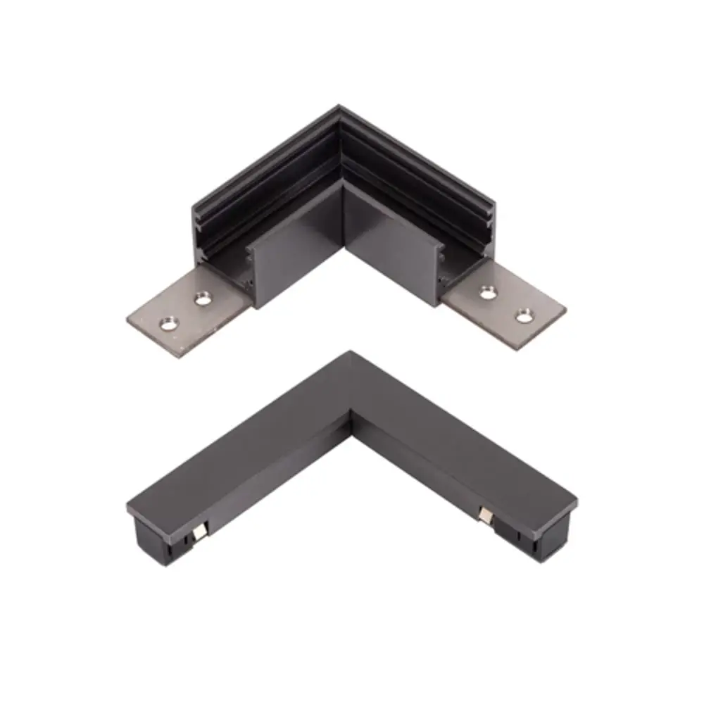 Lucide LED 48V LINIAL Spanningsrail toebehoren - L-koppelstuk compleet - Incl. interne voeding | Geborsteld Gun Metal Lucide LED 48V LINIAL Spanningsrail toebehoren - L-koppelstuk compleet - Incl. interne voeding | Geborsteld Gun Metal