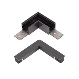 Lucide LED 48V LINIAL Spanningsrail toebehoren - L-koppelstuk compleet - Incl. interne voeding | Geborsteld Gun Metal Lucide LED 48V LINIAL Spanningsrail toebehoren - L-koppelstuk compleet - Incl. interne voeding | Geborsteld Gun Metal