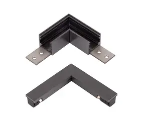 Lucide LED 48V LINIAL Spanningsrail toebehoren - L-koppelstuk compleet - Incl. interne voeding | Geborsteld Gun Metal Lucide LED 48V LINIAL Spanningsrail toebehoren - L-koppelstuk compleet - Incl. interne voeding | Geborsteld Gun Metal