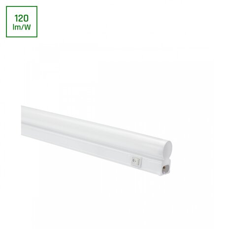 Spectrum voor de installateur LED T5 Armatuur 60cm - 7W 840Lm - 4000K 840 - incl. schakelaar en 150cm aansluitstekker Spectrum voor de installateur LED T5 Armatuur 60cm - 7W 840Lm - 4000K 840 - incl. schakelaar en 150cm aansluitstekker