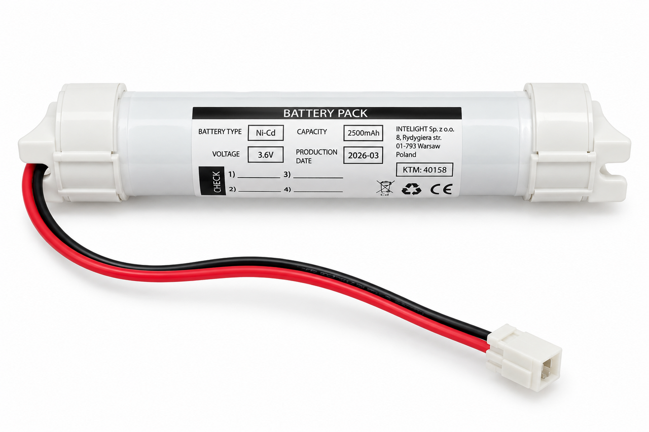 LCB LED Europe Noodverlichtings Batterij Accupack Nicd 3.6V 2500 mAh | Oplaadbaar | Incl. HT C Staaf FASTON 04 Connector LCB LED Europe Noodverlichtings Batterij Accupack Nicd 3.6V 2500 mAh | Oplaadbaar | Incl. HT C Staaf FASTON 04 Connector