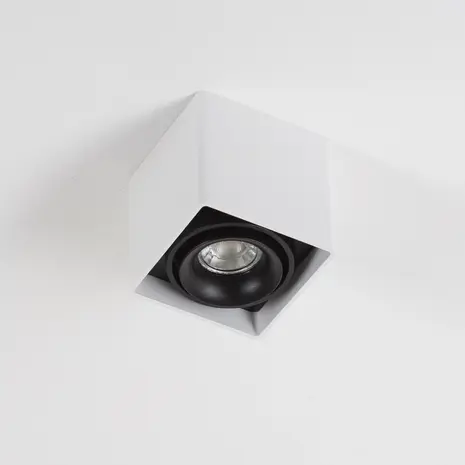 KS VERLICHTING LED Plafondlamp Richtspot Bjorn - Vierkant 93MM - Wit - 1-Lichts GU10 Fitting | Draaibaar & Kantelbaar - 5 jaar garantie KS VERLICHTING LED Plafondlamp Richtspot Bjorn - Vierkant 93MM - Wit - 1-Lichts GU10 Fitting | Draaibaar & Kantelbaar - 5 jaar garantie