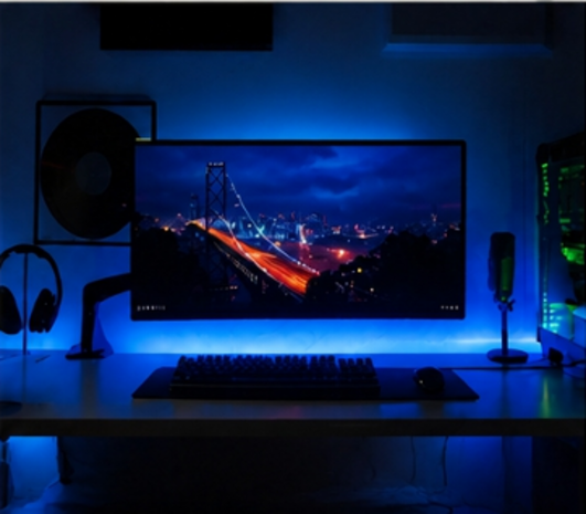 LCB LED Strip Lichtlijn -  Blauw - 24V 8W p/m - 5M /Rol  - CRI>90