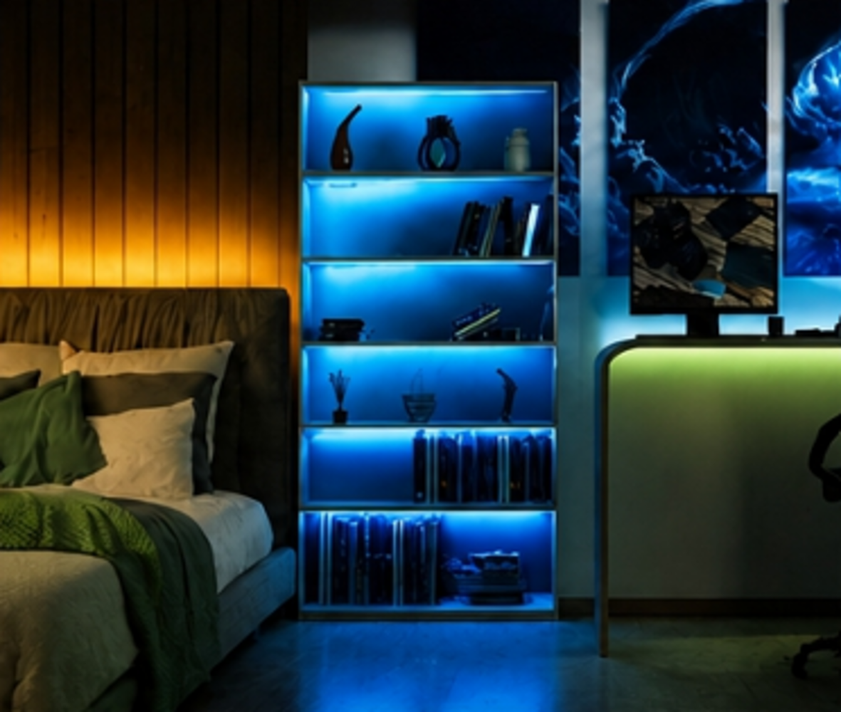 LCB LED Strip Lichtlijn -  Blauw - 24V 8W p/m - 5M /Rol  - CRI>90