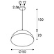SLV: Innovatieve lichtoplossingen voor de zakelijke klant SLV FORCHINI 50 - Hanglamp Zwart/Goud – Ø50cm – E27 Fitting – IP20 SLV: Innovatieve lichtoplossingen voor de zakelijke klant SLV FORCHINI 50 - Hanglamp Zwart/Goud – Ø50cm – E27 Fitting – IP20