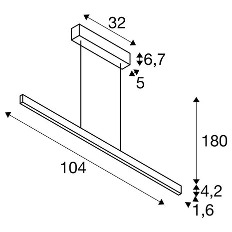 SLV: Innovatieve lichtoplossingen voor de zakelijke klant SLV ONE LINEAR 100 LED Hanglamp – Zwart – 104cm – 24W – 2500lm – 2700K/3000K – Up/Down – TRIAC Dimbaar SLV: Innovatieve lichtoplossingen voor de zakelijke klant SLV ONE LINEAR 100 LED Hanglamp – Zwart – 104cm – 24W – 2500lm – 2700K/3000K – Up/Down – TRIAC Dimbaar