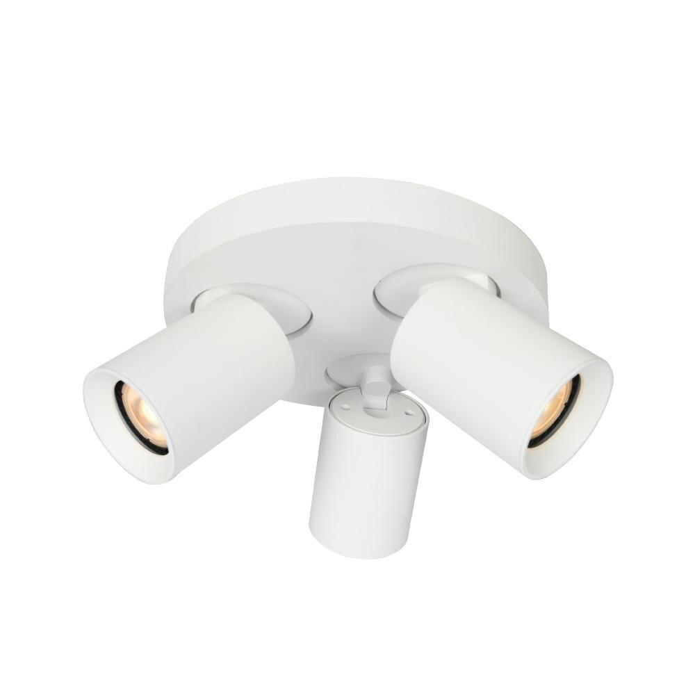 Artdelight LED Plafondspot Artdelight MEGANO Wit - 3-Lichts - Ø220x113mm - 3x GU10 Fitting - Richtbaar - IP20 - Exclusief Lichtbronnen