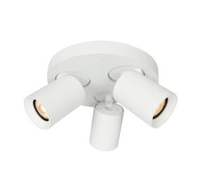 Artdelight LED Plafondspot Artdelight MEGANO Wit - 3-Lichts - Ø220x113mm - 3x GU10 Fitting - Richtbaar - IP20 - Exclusief Lichtbronnen
