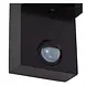 Lucide Lucide ZARO - Wandspot / Wandlamp Binnen/Buiten - 2xGU10 (MR16) - IP65 - Beweging & dag/nacht sensor (uitschakelbaar) - Zwart